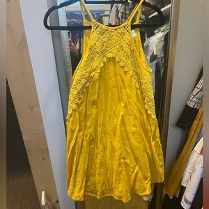 Yellow Venus mini dress